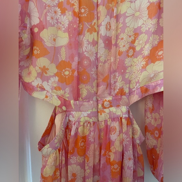 Maje Riso Floral Maxi Dress Size 40 (10 US) - Picture 11 of 12